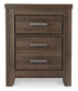 Juararo Queen Panel Headboard with Mirrored Dresser, Chest and Nightstand