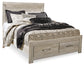 Bellaby  Platform Bed With 2 Storage Drawers With Mirrored Dresser, Chest And 2 Nightstands