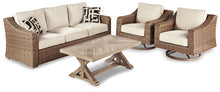 Load image into Gallery viewer, Beachcroft Outdoor Sofa and 2 Chairs with Coffee Table
