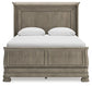 Lexorne Queen Sleigh Bed with Mirrored Dresser