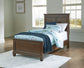 Danabrin Twin Panel Bed with Mirrored Dresser, Chest and 2 Nightstands