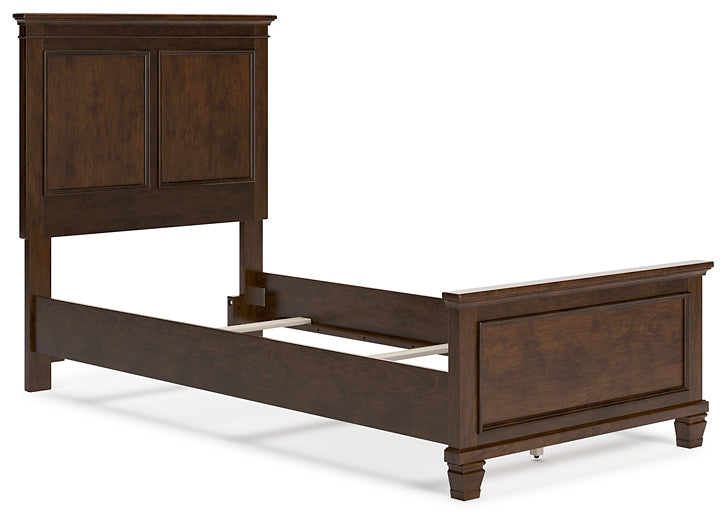 Danabrin Twin Panel Bed with Mirrored Dresser and Nightstand