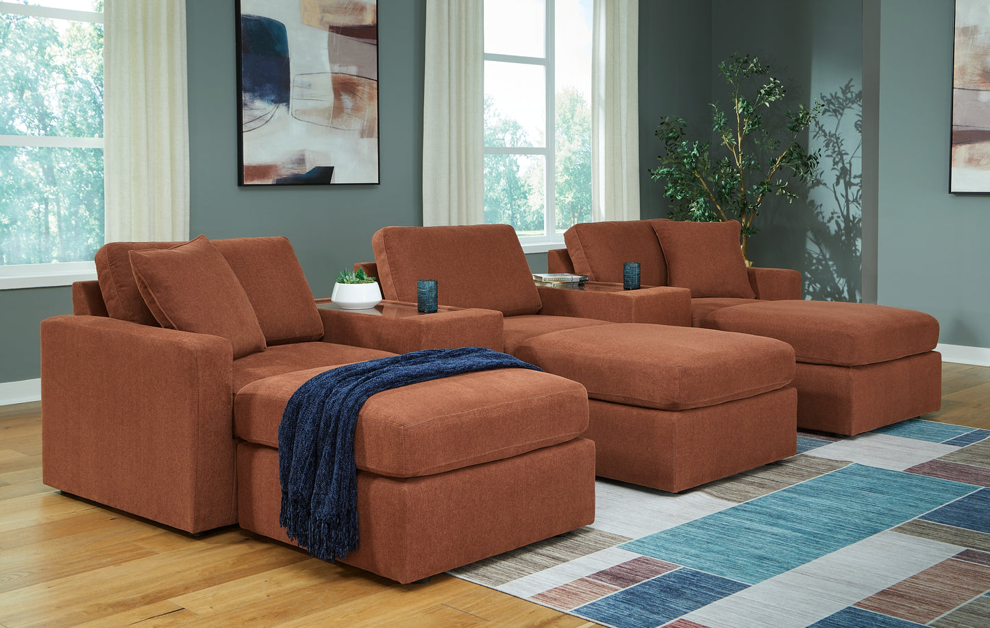 Modmax 5-Piece Sectional with Ottoman