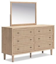 Load image into Gallery viewer, Cielden Queen Panel Bed with Mirrored Dresser
