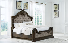 Load image into Gallery viewer, Maylee California King Upholstered Bed with Mirrored Dresser, Chest and 2 Nightstands
