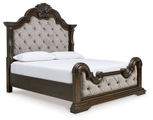 Load image into Gallery viewer, Maylee California King Upholstered Bed with Mirrored Dresser
