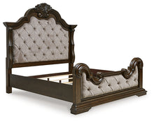 Load image into Gallery viewer, Maylee California King Upholstered Bed with Mirrored Dresser
