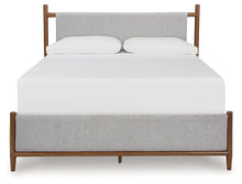 Load image into Gallery viewer, Lyncott King Upholstered Bed with Mirrored Dresser
