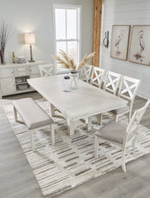 Load image into Gallery viewer, Robbinsdale Dining Table and 6 Chairs and Bench with Storage
