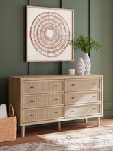 Load image into Gallery viewer, Cielden King Panel Headboard with Mirrored Dresser, Chest and 2 Nightstands
