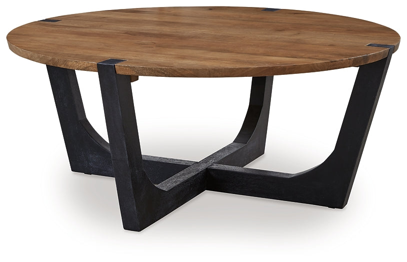 Hanneforth Coffee Table with 2 End Tables