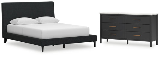 Cadmori Queen Upholstered Bed with Dresser