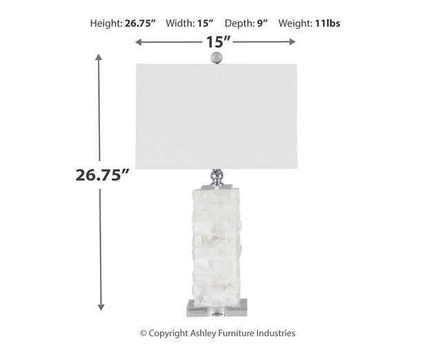 Malise Alabaster Table Lamp (1/CN)