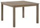 Aria Plains Square Dining Table w/UMB OPT