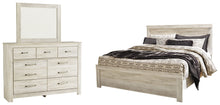 Load image into Gallery viewer, Bellaby  Panel Bed With Mirrored Dresser
