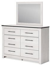 Load image into Gallery viewer, Schoenberg Queen Panel Bed with Mirrored Dresser
