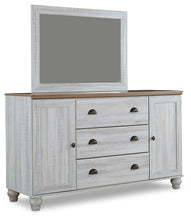 Load image into Gallery viewer, Haven Bay King Panel Storage Bed with Mirrored Dresser and Chest
