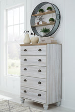 Load image into Gallery viewer, Haven Bay King Panel Storage Bed with Mirrored Dresser and Chest
