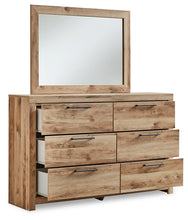 Load image into Gallery viewer, Hyanna Full Panel Bed with Storage with Mirrored Dresser
