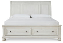 Load image into Gallery viewer, Robbinsdale California King Sleigh Bed with Storage with Mirrored Dresser
